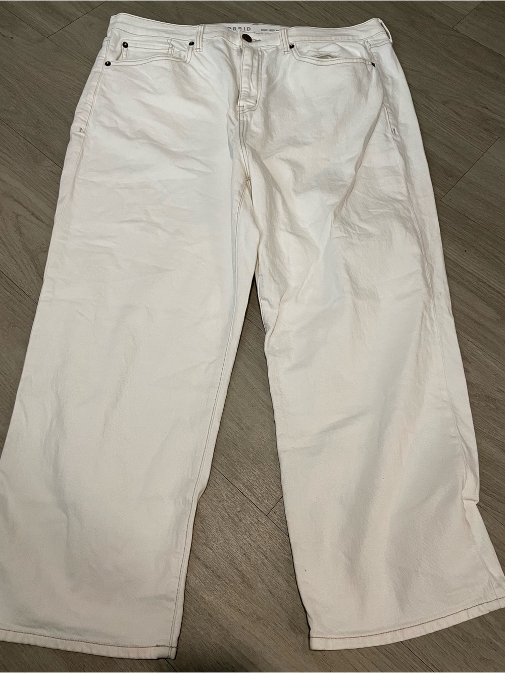 torrid White Straight-Leg Jeans for Women